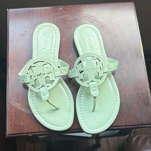 Tory Burch Light Green Thong Sandals